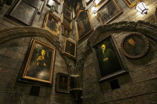 The Portrait Gallery located inside Hogwarts castle