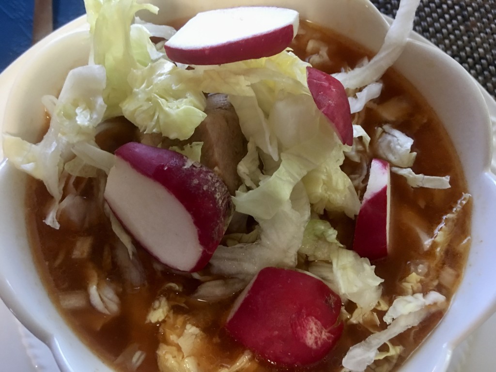 Pozole al estilo de “Playing with Fire”